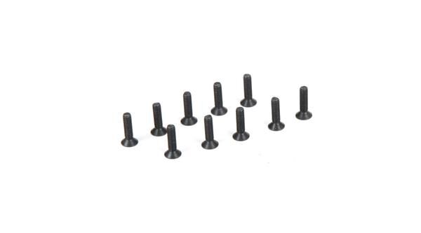TLR / Team Losi Racing Ersatzteil Flat Head Screws, M2.5 x 10mm (10) / TLR235007