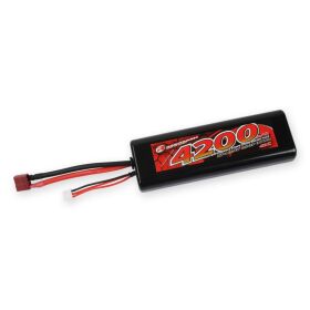 Rockamp LiPo 7,4V, 4200mAh, 40C, 2S, Stick Pack T-Stecker...