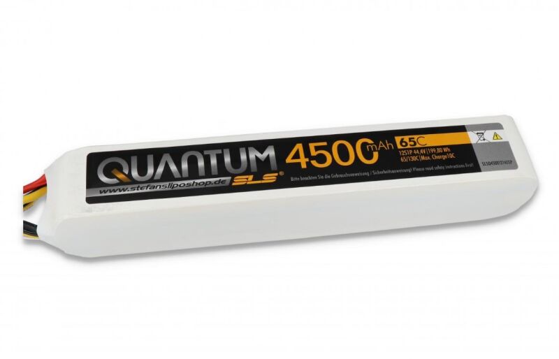 SLS Lipo Akku Quantum 4500mAh 12S1P 44,4V 65C/130C SPLIT / SLSQ450012165SP