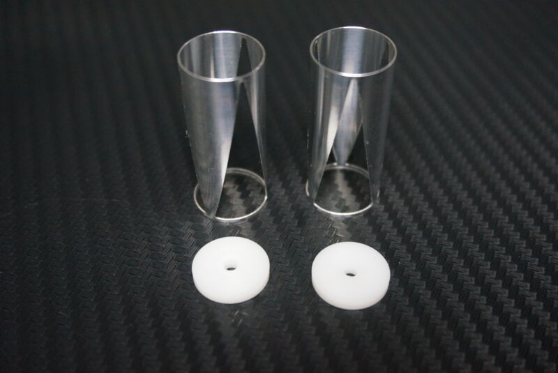 Team C Dämpfereinsatz und Kolbenplatten hinte (2 St.) 19mm Big Bore Dämpfer 1:8 Onroad Comp. / TU1850