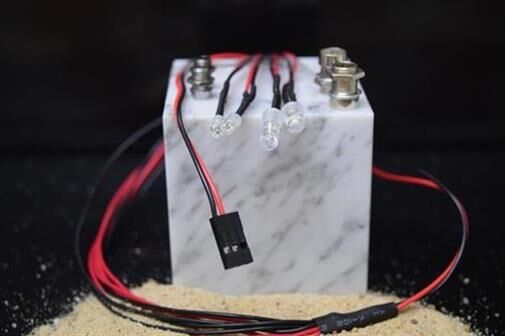 ABSiMA LED Set weiß/rot mit Aluminium Halterung / 2320041