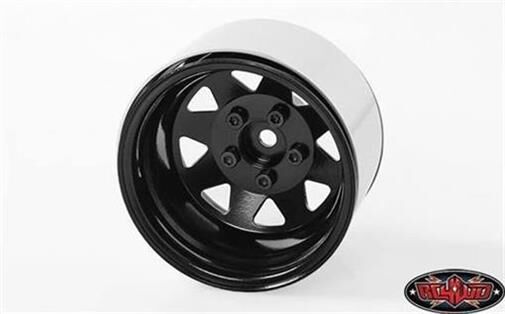 RC4WD 5 Lug Deep Dish Wagon 1.9 Steel Stamped BeadlockWheels Black / RC4ZW0243