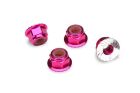 Traxxas ALU Radmuttern / Muttern mit Flansch 4mm pink / TRX1747P