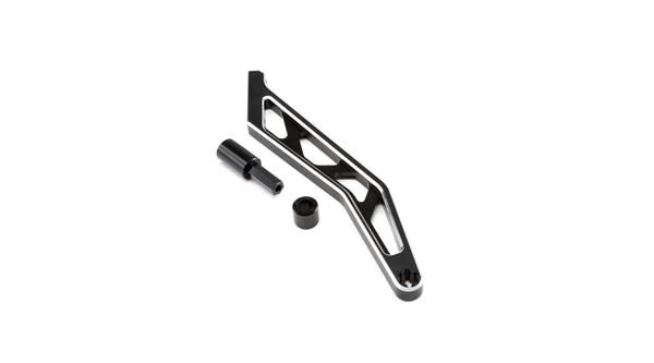LOSI Ersatzteil Chassisverstrebung hinten, schwarz, Aluminium MXTL / LOS351005