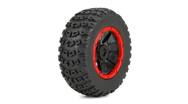 Losi vormontiert und Reifen links rechts vorne/hinten 1:5 4.75 24mm Hex (Paar): DB XL / LOS45004