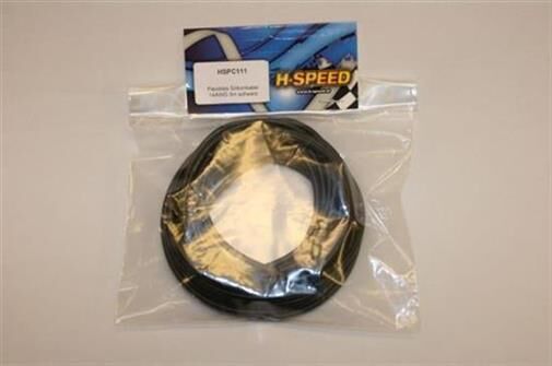 H-SPEED flexibles Silikonkabel 14AWG 5m schwarz / HSPC111