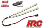 HRC Racing Lichtset 1/10 TC/Drift LED JR Stecker Unterboden Rot / HRC8705R