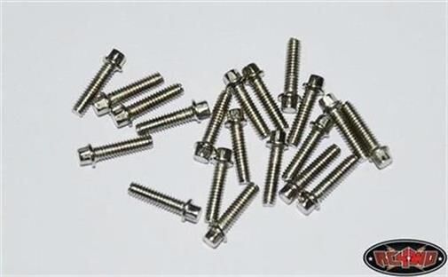 RC4WD Miniature Scale Hex Bolts (M2 x 8mm) (Silver) / RC4ZS0423