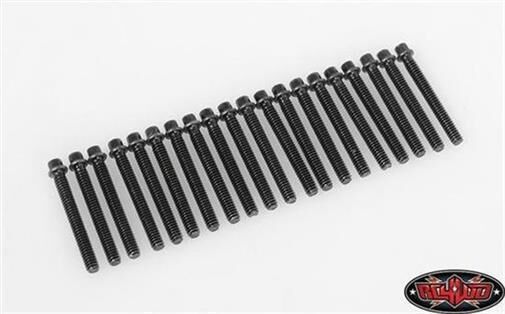 RC4WD Miniature Scale Hex Bolts (M2 x 16mm) (Black) / RC4ZS1711