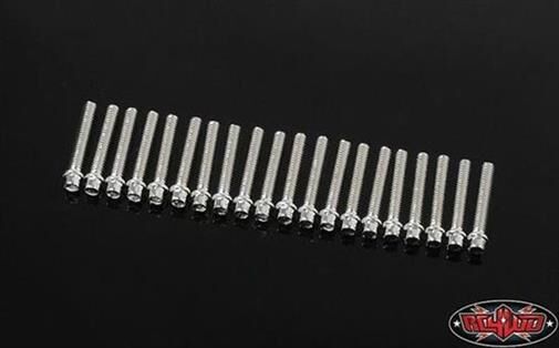 RC4WD Miniature Scale Hex Bolts (M2 x 12mm) (Silver) / RC4ZS1727