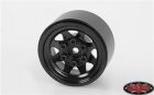 RC4WD Axial SCX24 1/24 Stamped Steel 1.0 Stock Beadlock Wheels (Black) / RC4ZW0229