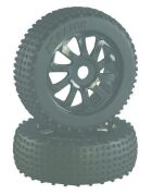 ABSiMA Räderset Buggy "Razor" 10 Speichen/ Dirt schwarz 1:8 (2 St.) / 2520015