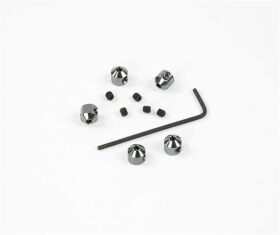 Robitronic Aluminium Stopper 2mm Grau (5Stk) / R07200G