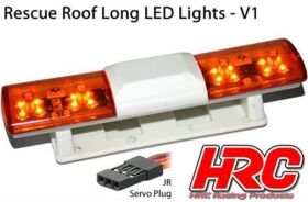 HRC Racing Lichtset 1/10 TC/Drift LED JR Stecker Rettung Dachleuchten V1 6 Blinkenmodus (Orange / Orange) / HRC8731O