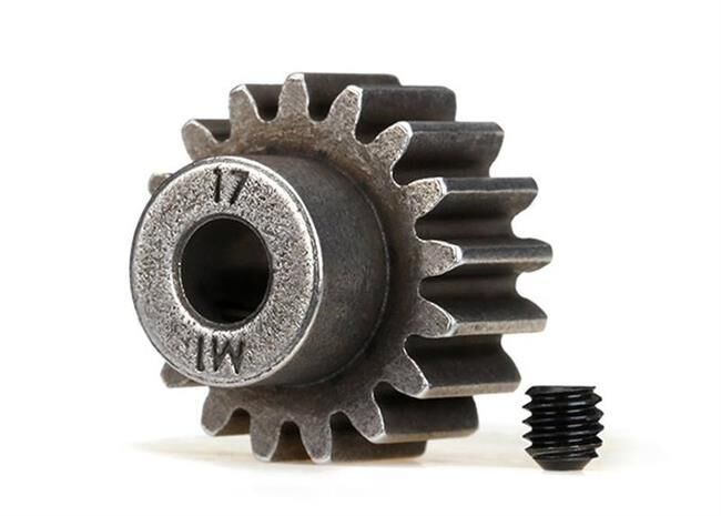 Traxxas Gear, 17-T pinion (1.0 metric pitch) (fits 5mm shaft)/ set s(compatible with steel spur gears) / TRX6490X
