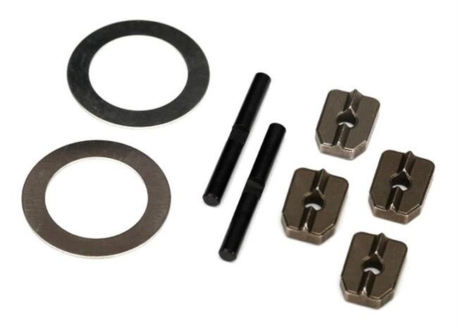 Traxxas Spider gear shaft (2)/ spacers (4)/16x23.5x.5 stainless wash(for #7781X aluminum differential carrier) / TRX7783X