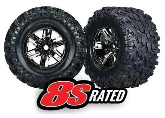 Traxxas X-MAXX / XMAXX Räder SET (2) 8S Chrom Farben / TRX7772A