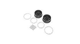 LOSI Ersatzteil Rad schwarz m. silber Beadlock DBXL-E /...