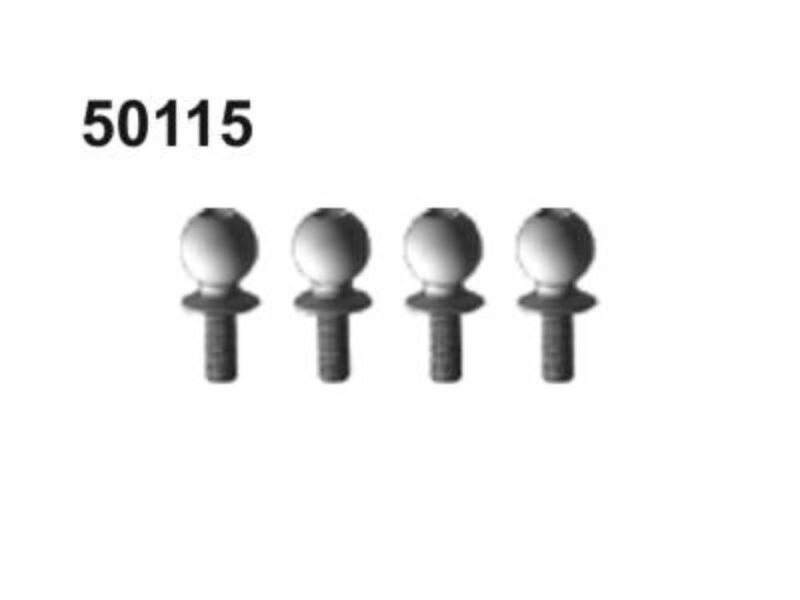 AMEWI Kugelkopfschrauben D=10mm 4Stü Pitbull X / 004-50115