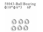 AMEWI 58043 Ball Bearing 10 6*3 / 004-58043