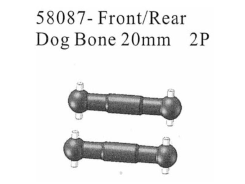AMEWI 58087 Front/Rear Dog bone 20mm / 004-58087