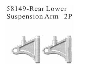 AMEWI 58149 Rear Lower Sysoension Arm 2p / 004-58149