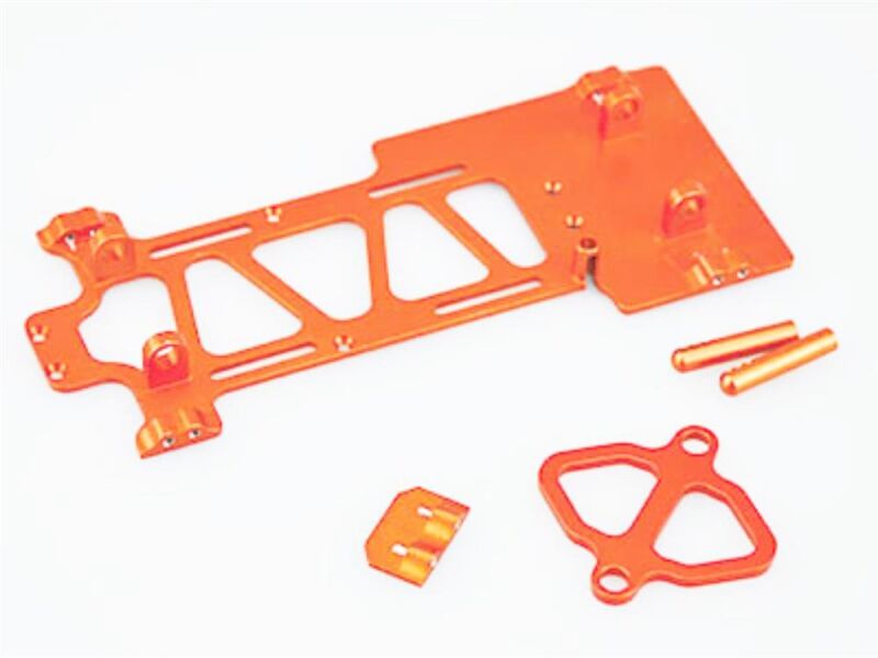 AMEWI Akkuhalter m.Abdeck. ALU Akku Halter w/Covers ALU / 004-680013