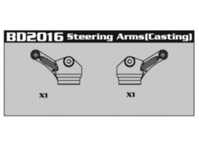 AMEWI Steering Arms (Casting) Am8E / 007-BD2016