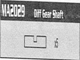 AMEWI MA2029 Diff Gear Shaft Raptor / 007-MA2029
