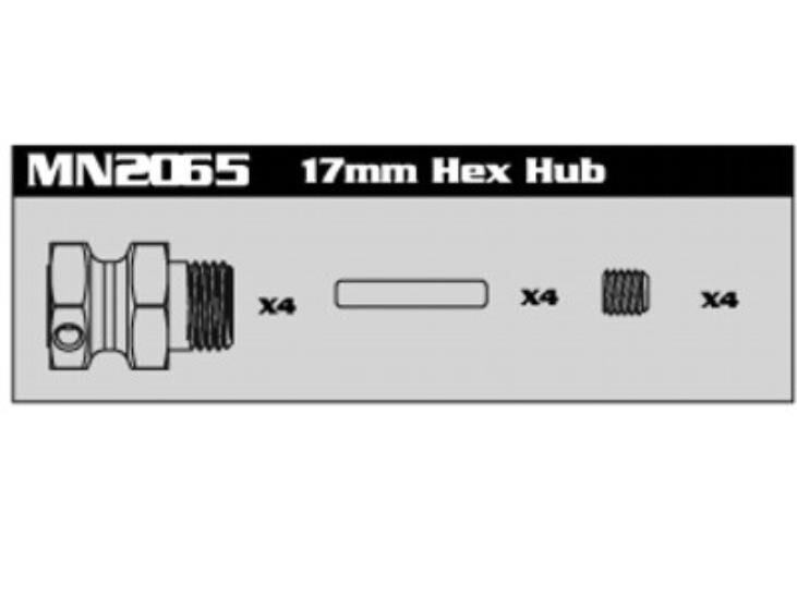 AMEWI MN2065 17mm Hex Hub / 007-MN2065