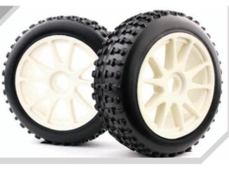 AMEWI WB1025 1/8 Buggy Sport Spike/White Spoke Wheels / 007-WB1025