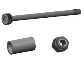 AMEWI Tail Wheel Holder SCREW NUT AM Radmutter Reifen UND...