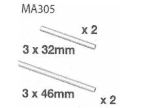 AMEWI MA305 Suspension Pin AM10SC (Querlenkerachse) /...