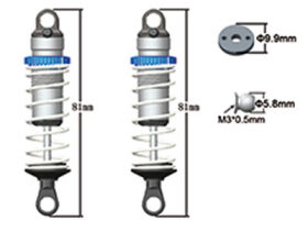 AMEWI MA363 Front Shock Set AM10SC / 009-MA363-B