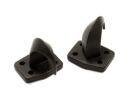 AMEWI 1:10 bolt on hooks 2x black L 1:10 Haken schwarz groß 2 Stck / 010-80129BK-L