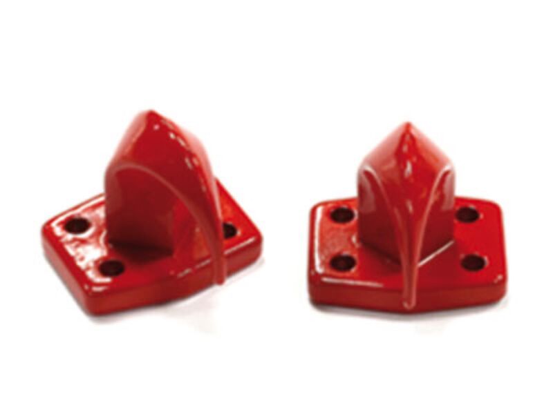 AMEWI 1:10 bolt on hooks 2pcs red L 1:10 Haken rot 2 Stck groß L / 010-80129R-L