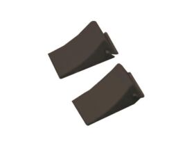 AMEWI wheel stop black 2pcs Reifenstopper schwarz 2 stck...
