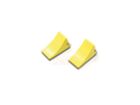 AMEWI wheel stop yellow 2pcs Reifenstopper gelb 2 stck / 010-SH80132Y