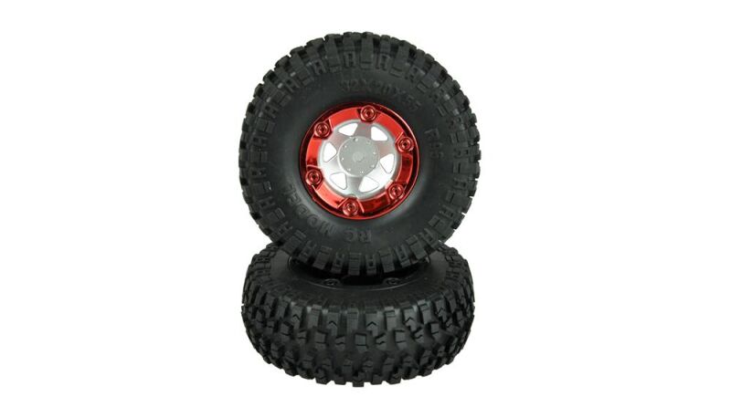 AMEWI wheel set 2x red Fighter-1, Extreme, Eagle 1:12 / 012-FY-CL01R