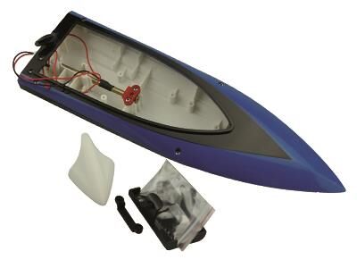 AMEWI Rumpf + Batteriehalterung Blue Barracuda Mini Boot / 062-84974-90