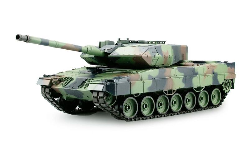 AMEWI Panzer "Leopard 2 A6" 2.4GHz M 1:16 / R&S / Metallgetriebe / 23034