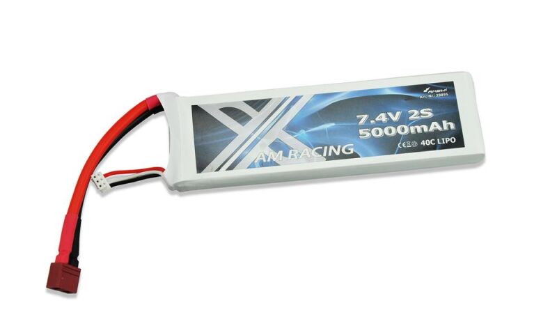 AMEWI 7,4V 5000mAh 40C LiPo DEAN plug / softcase / 28895