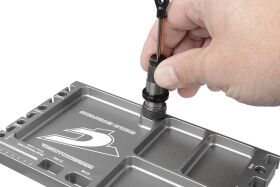 Team Corally Multi-purpose Ultra Tray Mehrzweck Kleinteile Behälter Lötvorrichtung CNC gefrästes Aluminium Farbe Rot / C-16306