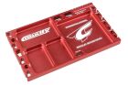 Team Corally Multi-purpose Ultra Tray Mehrzweck Kleinteile Behälter Lötvorrichtung CNC gefrästes Aluminium Farbe Rot / C-16306