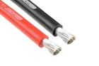 Team Corally Ultra V+ Silikon Kabel Extrem hochflexibel Schwarz und Rot 10AWG 2683 / 0.05 Stränge AD 5.5mm 2x 1m / C-50107