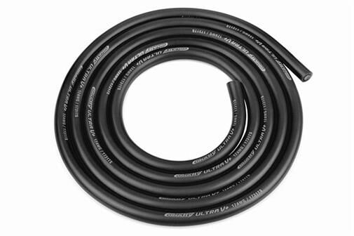Team Corally Ultra V+ Silikon Kabel Extrem hochflexibel Schwarz 12AWG 1731 / 0.05 Stränge AD 4.5mm 1m / C-50111