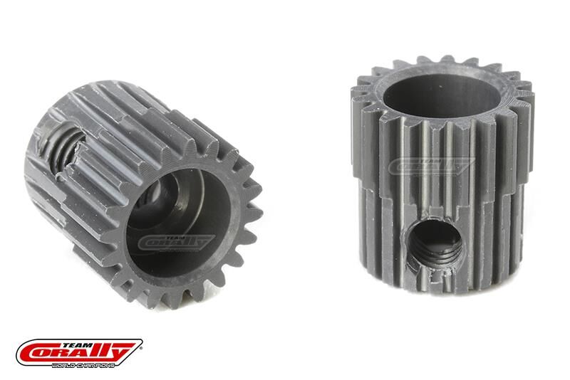 Team Corally 64 DP Motorritzel Hard Eloxiert AL7075 20 Zähne Welle 3.17mm / C-70320