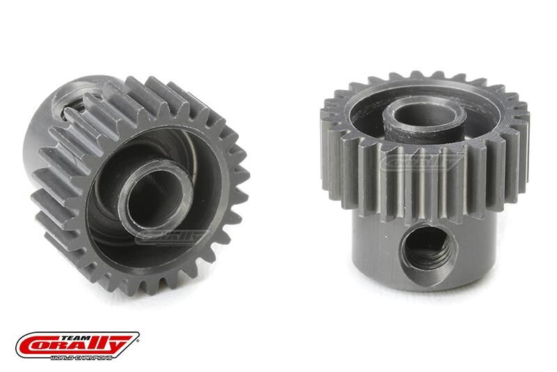 Team Corally 64 DP Motorritzel Hard Eloxiert AL7075 26 Zähne Welle 3.17mm / C-70326