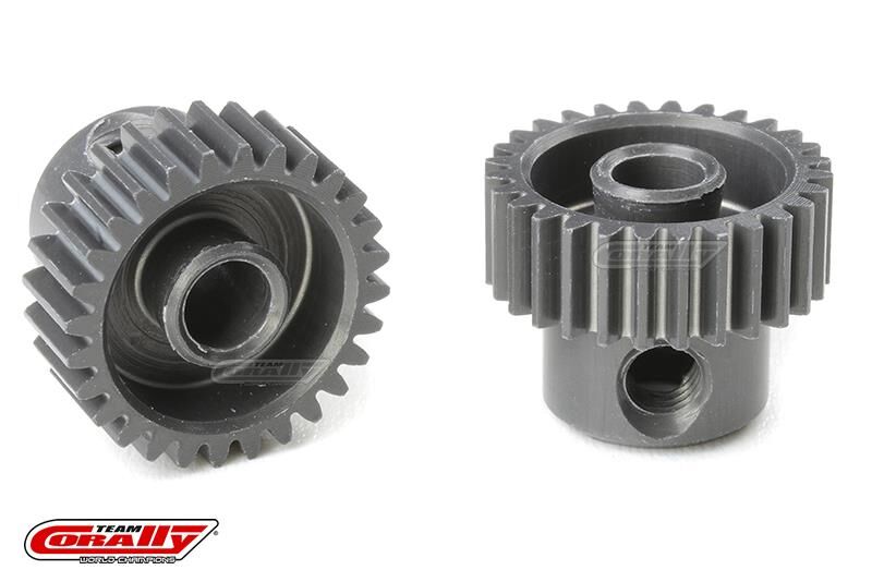 Team Corally 64 DP Motorritzel Hard Eloxiert AL7075 28 Zähne Welle 3.17mm / C-70328