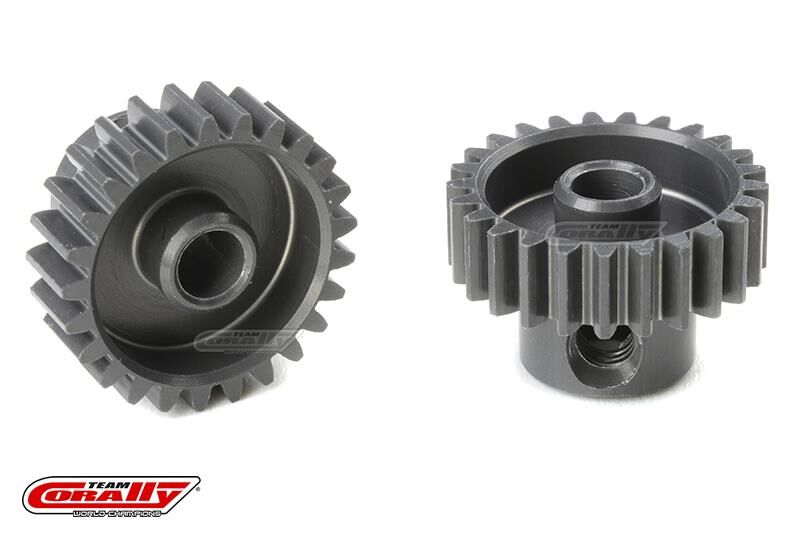 Team Corally 48 DP Motorritzel Hard Eloxiert AL7075 25 Zähne Welle 3.17mm / C-70425